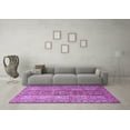 thumbnail image 3 of Ahgly Company Indoor Square Persian Purple Traditional Area Rugs, 4' Square, 3 of 4