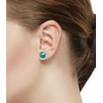 thumbnail image 2 of 925 Sterling Silver Earring Copper Blue Turquoise Handmade Jewelry, 2 of 5