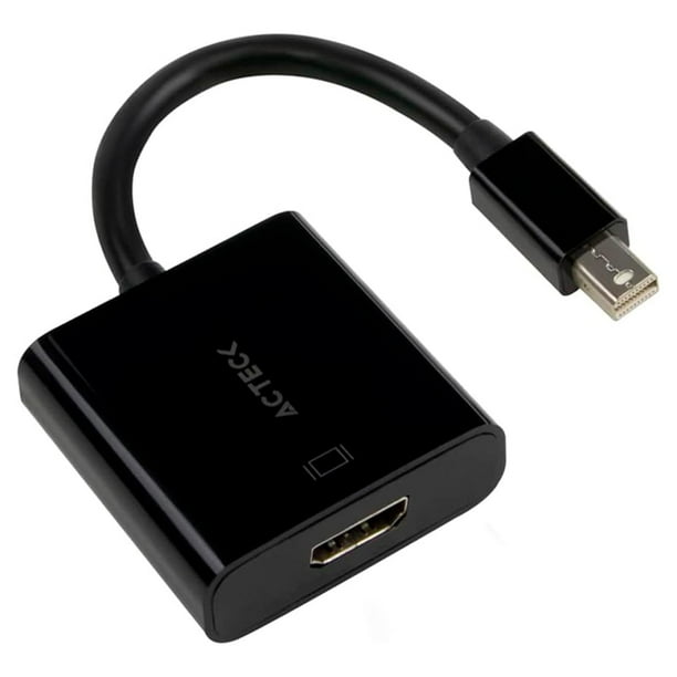 Adaptador Convertidor Acteck SHIFT PLUS AH430 Mini DisplayPort a HDMI Negro AC-934770
