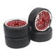 thumbnail image 1 of 4 piezas 1:10 1/10 RC de de rueda Anti-vibración plástico deportes mejora bujes piezas RC neumáticos modelo de neumáticos para TT02 rojo Sunnimix Neumáticos de coche RC, 1 of 3