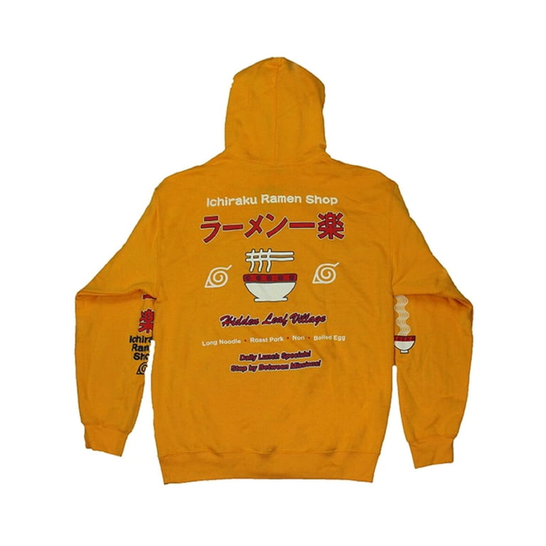 NARUTO RAMEN CHENILLE HOODIE (YELLOW TIE DYE)