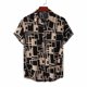 thumbnail image 2 of Camisa estampada a cuadros con solapa para hombre Camisa floral hawaiana Pompotops  oipoqjl24785, 2 of 9