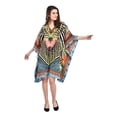 thumbnail image 4 of Multi Women's Plus Size Tunic Dress for Women Casual Short Caftan Dresses Tunics for Plus Size Ladies Kimono Online by Oussum, 4 of 6