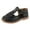 Black, variant on EnJoCho Children Fashion Sandals Baby Girl Open Toe Princess Shoes Black Soft Soled Cut Out Beach Sandals Flat Shoes Girl Kids Summer Stylish Sandals