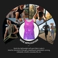 thumbnail image 7 of Gukieu Purple Glitter Print Men's Quick Dry Fitness Vest, Round Neck Sleeveless Fitness Bodybuilding Top-XX-Large, 7 of 7