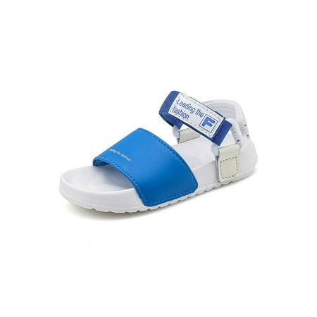 

Tenmix Children Casual Shoes Summer Sandal Slip On Flat Sandals Beach Outdoor Lightweight Quick Dry Blue Style A 7C