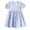 Blue, variant on Little Girls Dresses Sleeveless Round Neck Gathered Bust Tiered Swing Solid Casual Midi Dress For Girls 9-16 Years