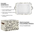 thumbnail image 2 of Yayeee Canvas Storage Basket with Handles for Shelves Fabric Bins Closet Organizer, Leaves Pattern, 2 of 8