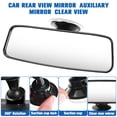 thumbnail image 3 of Shisuyan WINOMO Universal Car Rear View Mirror Interior Suction Cup Wide Angle Mirror for Truck SUV Van Mounted on Windshield, 3 of 9