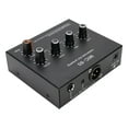 thumbnail image 1 of Microphone Preamp Mic Booster, Home Audio Power Amplifier with 3 Input, 60db Gain & 48V  Power, Small Stereo Audio Preamplifier for Dynamic and Condenser Mic, 1 of 7