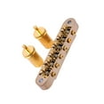 thumbnail image 2 of Sonducket Accesorios de puente de sillín de rodillo de guitarra con juego de reemplazo de orificio de poste pieza trasera de bloqueo para guitarras de 6 Accesorios para instrumentos musicales Oro Sonducket  OD032285-02B, 2 of 6