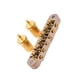 thumbnail image 2 of Naiovety Accesorios de puente de sillín de rodillo de guitarra con juego de reemplazo de orificio de poste pieza trasera de bloqueo para guitarras de 6 Accesorios para instrumentos musicales Oro Naiovety OD032285-02B, 2 of 6