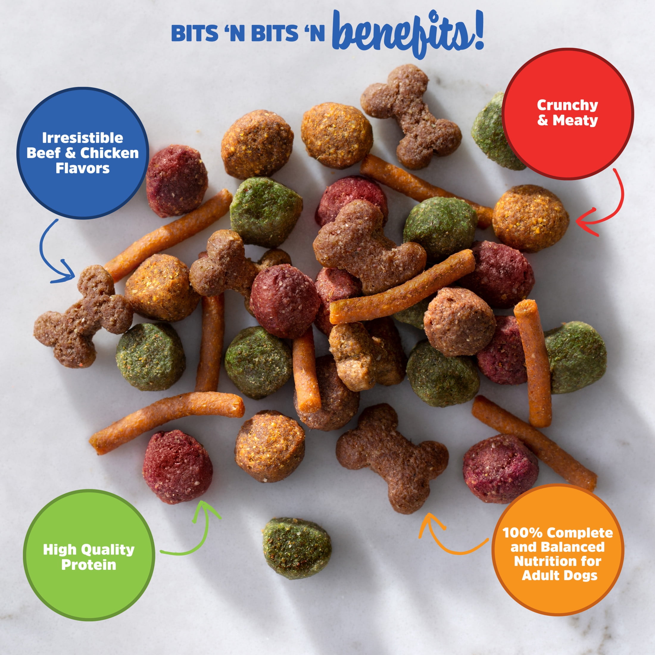 Kibbles 'n Bits Dry Dog Food, Original Savory Beef & Chicken Flavors, (1) 31 lb. Bag