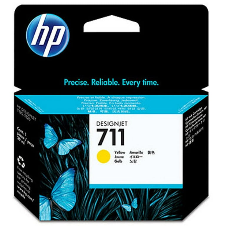 HP 711 Black Cyan Magenta Yellow Ink Cartridge Bundle, Compatible