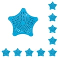 thumbnail image 2 of Cateissary Reemplazo del filtro del fregadero de silicona Color sólido Linda forma de estrella Drenaje decorativo del piso del inodoro con Azul 10piezas, 2 of 6