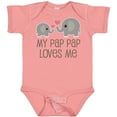 thumbnail image 3 of Inktastic My Pap Pap Grandpa Loves Me Boys or Girls Baby Bodysuit, 3 of 5