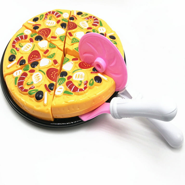 Shulemin 6/9pcs Children Kids Pizza Cutting Kitchen Cooking Pretend Role Play Toy Set 9pcs, Size: 17