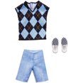 thumbnail image 1 of Barbie Ken Complete Fashion Looks Argyle Sweater, 1 of 1
