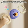 thumbnail image 6 of Loespoir Cute Elephant Infant Rattle Toy, Infant Puzzle Grip Training, Children Comfortable Teether, Sensory Play, Baby Shower Gift(Purple), 6 of 6