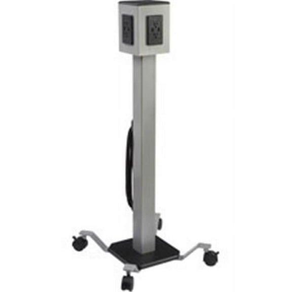 Lorell Mobile Power Tower Gray