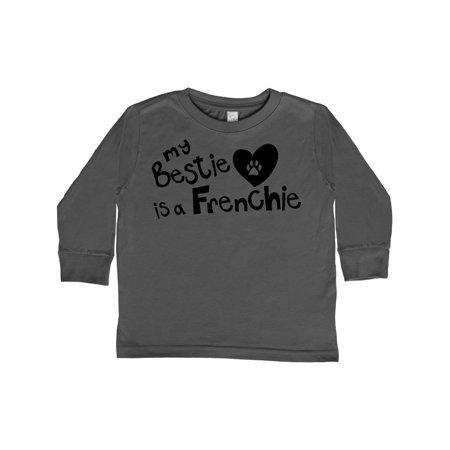 

Inktastic Bestie Frenchie Gift Toddler Boy or Toddler Girl Long Sleeve T-Shirt