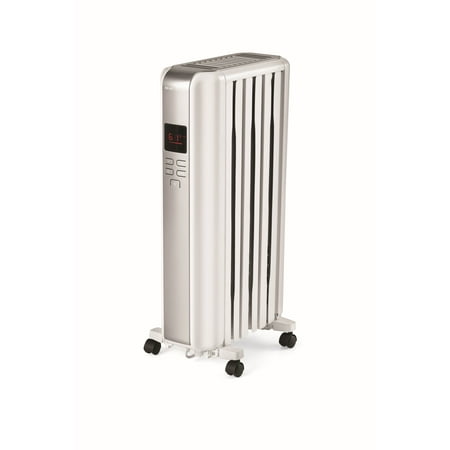Mainstays Digital Radiator Heater, White,