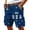 Deep Red, variant on Men's Patriotic Cargo Shorts With In God We Trust And Cross Print Featuring Statue Of Liberty Graphic And American Flag Pattern Complexion XL