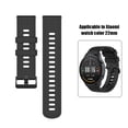 thumbnail image 3 of Sywqhk Pulsera de repuesto de banda de silicona de 22 mm para el color del reloj Xiaomi (negro), 3 of 9