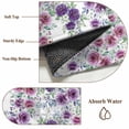 thumbnail image 6 of Round Rug 4Ft Washable Non-Slip, Purple Pink Roses Circle Area Rugs for Living Room Bedroom, Spring Floral Elegant Pastoral Botanical Indoor Floor Mats Carpet Runner for Home Decor Aesthetic, 6 of 8