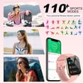 thumbnail image 4 of Reloj inteligente DUSONLAP 2025, rastreador de actividad física IP68, color rosa, 4 of 7