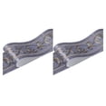 thumbnail image 1 of Wweixi Stylish PVC Waterproof Waist Line For Wall Sturdy And Easy To Clean Wood Marbling SelfAdhesive Skirting Line Safe Blue  Vine Flower 2Set, 1 of 6