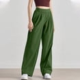 thumbnail image 5 of Laqbezok Women's Quick-Dry Straight Leg Pants, High Elastic Waist Casual Sports Trousers, Basic Active Slacks for Gym Workout Travel, 5 of 6