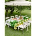 thumbnail image 3 of Easter Bunny Outdoor Tablecloth - 52x70 Inch Rectangle Dining Table Cover, Spring Garden Floral Botanical Gray Plaid Waterproof Outdoor Table Cloth with Umbrella Hole & Zipper for Picnic/Patio/Party, 3 of 7