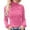 g-Hot Pink8419, variant on Women Undershirts Base Layer Stretch Warm Thermal Casual Solid Color Bottoming Shirt Slim High Collar Knitted Long Sleeved Shirts Leisure Tops