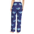 thumbnail image 3 of Pajama Pants Women, Funny Cartoon Cute Shark Blue Sweatpants Soft Sleep Lounge Pants, Casual PJ Bottoms Pants with Pockets, 3 of 5
