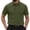 X20 Army Green, variant on Men Tshirt Solid Color Short Sleeved Lapel Neck Tee Shirts Summer Dailywear Comfortable Fashion For Men T-Shirts Size L Green