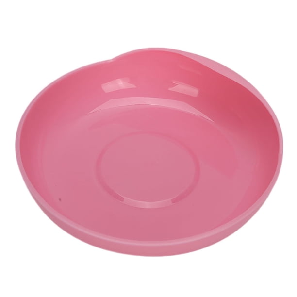 Plato antiderrames para el cuidado de personas mayores con base de ventosa Vajilla antideslizante para discapacitados color rosa