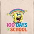 thumbnail image 3 of SpongeBob SquarePants - 100 Days Of School Spongebob - Women's Lightweight French Terry Long Sleeve Shirt, 3 of 6