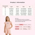 thumbnail image 7 of dPois Girls Casual Jumpsuits Rompers Ruffle Sleeve Romper Shorts with Pockets Summer One Piece Black 6, 7 of 7