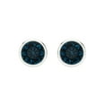 thumbnail image 3 of 1Ct Brilliant Round Cut Studs Natural London Blue Topaz 14K White Solid Solid Gold Everyday Dainty Earrings Screw Back, 3 of 7