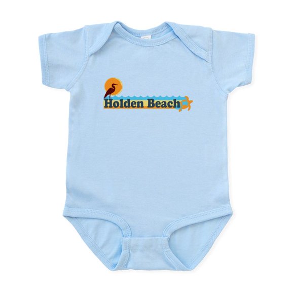 CafePress - Holden Beach NC Beach Design Infant Bodysuit - Baby Light Bodysuit, Size Newborn - 24 Months
