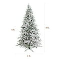 thumbnail image 3 of Fraser Hill Farm 9-Ft Flocked Mountain Pine Artificial Christmas Tree with White Incandescent Smart Lights, FFMP090-3SN, 3 of 20