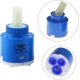 thumbnail image 1 of Ceramic Cartridge Ceramic Cartridge Replacement Mixer Tap Inner Controller Faucet Replacement For Bathroom Mixer Tap (blue 35mm), 1 of 4