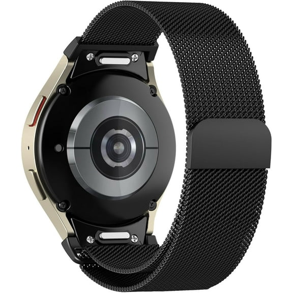 Milanese Bands for Samsung Galaxy Watch 7/6/5/4/FE Band 40mm 44mm/Galaxy Watch 6 Classic Band 47mm 43mm/4 Classic 46mm 42mm,Magnetic Loop Strap Watch 5pro Band 45mm,One Click No Gap Metal Mesh Correa