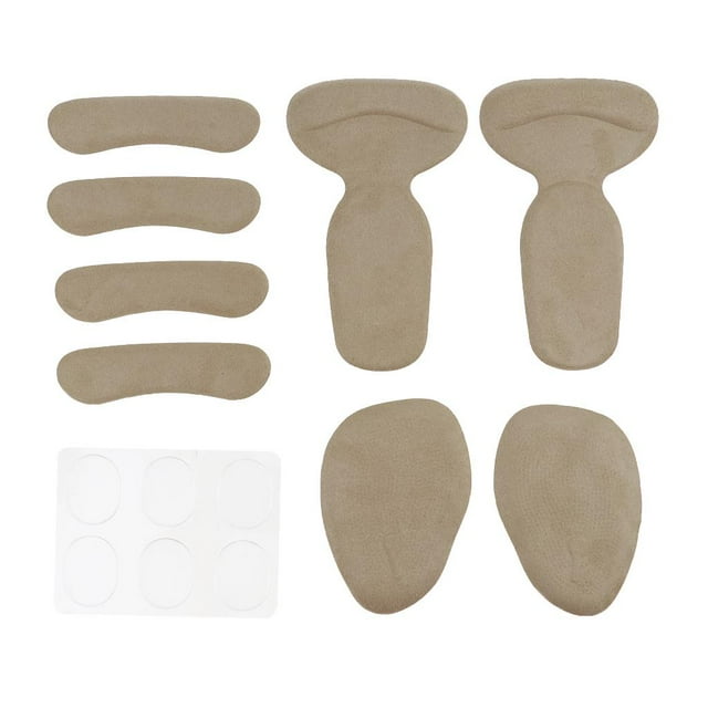 Paquete de 5 plantillas con soporte para el talón, almohadillas protectoras para el cuidado del pie. Albaricoque