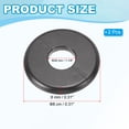 thumbnail image 2 of Uxcell Wall Split Flange ABS Round Self-Adhesive Escutcheon Plate Buckles Cover for Water Pipe Faucet Decoration 1.10" Gray, 2 of 7