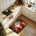 thumbnail image 4 of Christmas Floor Mat Absorbent Kitchen Bathroom Mat Red Black Non Slip Home Decor Holiday Entryway Rug Festive Doormat For Indoor Use, 4 of 5