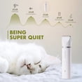 thumbnail image 3 of Mewoofun 4 in 1 Pet Electric Hair Clipper with 4 Blades Grooming Trimmer Nail Grinder Professional Recharge Haircut For Dogs Cat ShopWise Round, 3 of 9