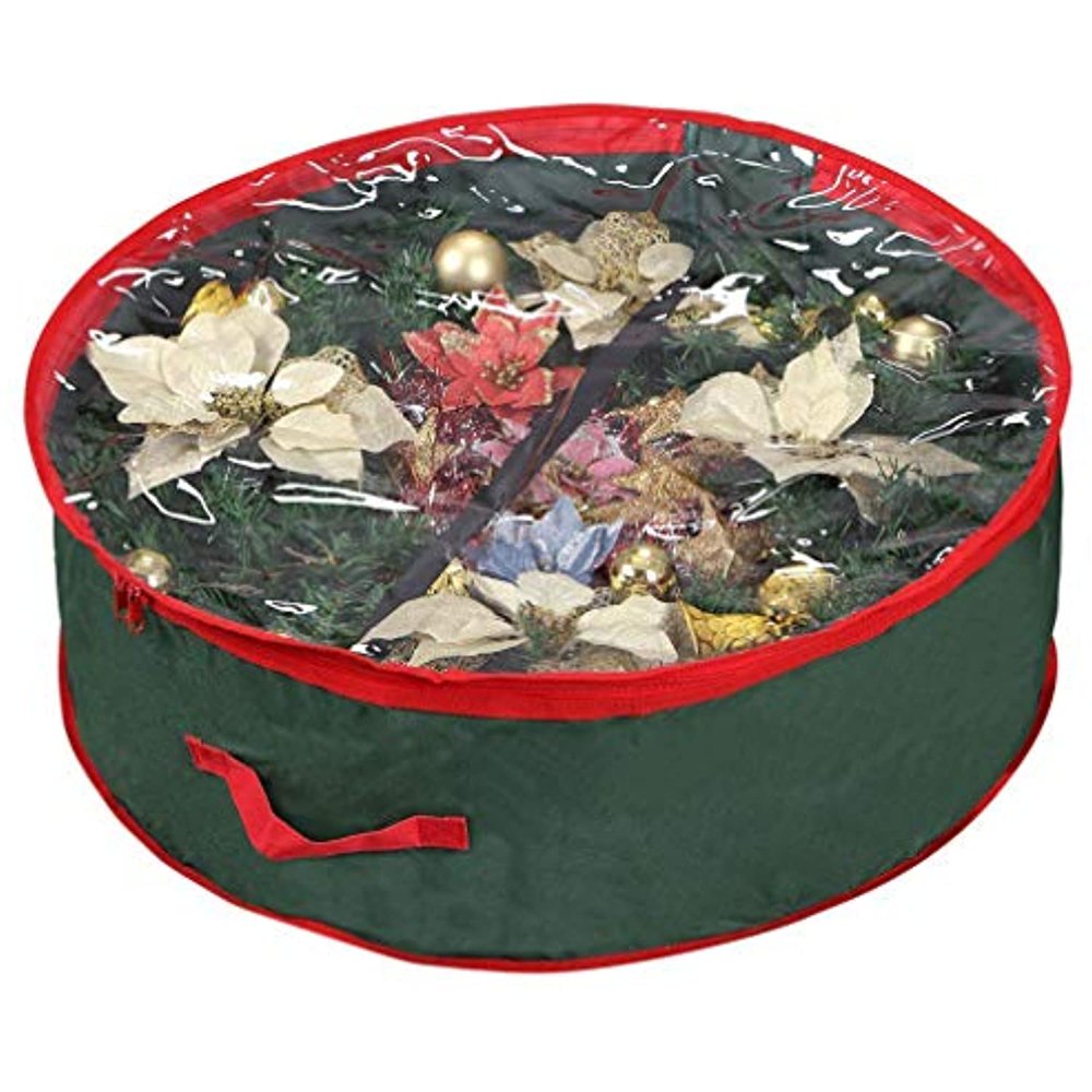 Primode Christmas Wreath Storage Bag 24" Garland Wreaths Container