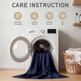 thumbnail image 2 of Chyhomenyc Navy Blue Blackout Curtains 96 Inches Long, Thermal Insulated Noise Reducing Solid Soft Privacy Rod Pocket Window Curtains for Living Room Bedroom, Each 50Wx96L Inch, 2 Panels, 2 of 8